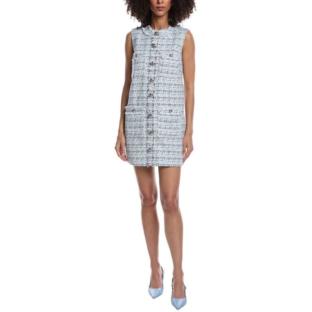 Tyler Böe Womens  Alice Boucle Mini Dress, Blue